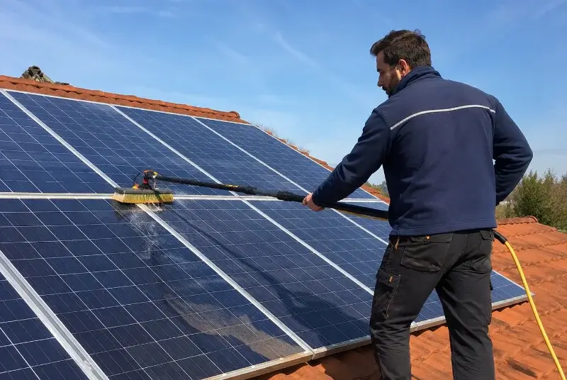 Nettoyage et entretien de panneaux solaires à Curnier